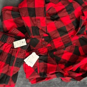 Auden Red and Black Checkered Sleepwear